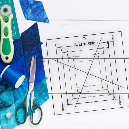 Acrylic Geometric Patchwork Ruler High-temperature Resistant Clear Measuring Ruler Quilting/sewing/measuring/painting/craft Tool