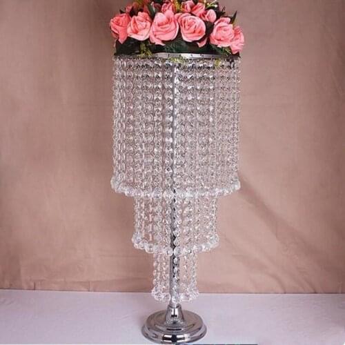 Acrylic Crystal Wedding Centerpiece /Table Centerpiece Wedding Flower Ball Holder Vase Party Event Decor Road Leads