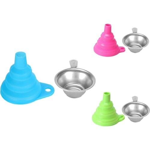 3D Printer Accessories Resin Filter Cup Silicone Funnel Consumables Filter Funnels Metal Strainer for SLA