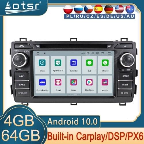 Android Radio Player For Toyota Auris 2013 2014 2015 Car GPS Navigation Multimedia DVD Player Carplay Audio Headunit Auto Stereo
