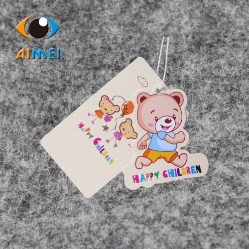 Free Design & Free Shipping 500Pcs/Lot Customized Paper Hang Tags For Backpack Swing Price Ta For Clothing Thanks Cards