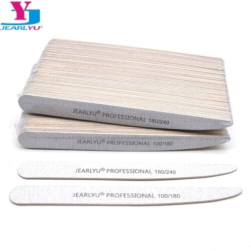 10 Pcs/lot Wooden Nail File 100/180/240 Grit Nail Files Block Buffer Beauty Tools Knife Emery Board Nails Accessories Manicure