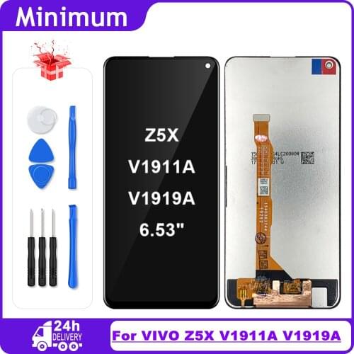 For BBK Vivo Z5X V1911A V1919A 6.53" LCD Display Touch Screen Digitizer Assembly For Vivo Z5 X Replacement LCDs + Tools