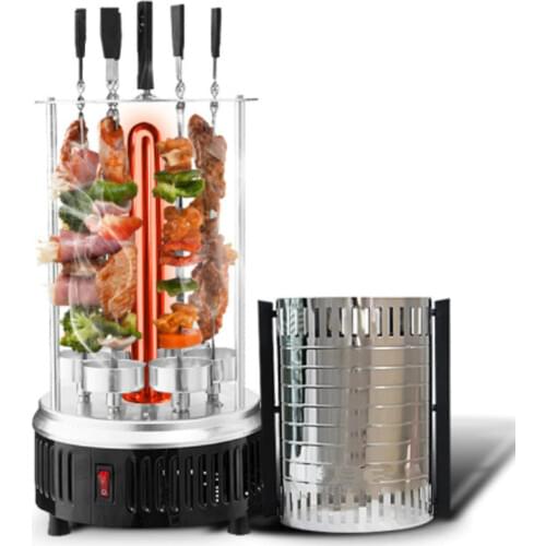 Electric oven smokeless barbecue BBQ kebab rotary machine grill automatic rotation rotisserie Roast domestic lamb skewers