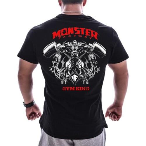 New Mens Sports T Shirt Bodybuilding Clothing Short sleeve Men Fashion European big size Casual For Male tops fitness oversized