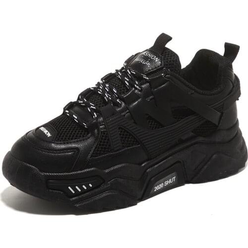 Sneakers Fashion Women Shoes Blue Orange Mesh Casual Shoes Woman Trainers Lace-Up Platform Sneakers Women Vulcanize Shoes