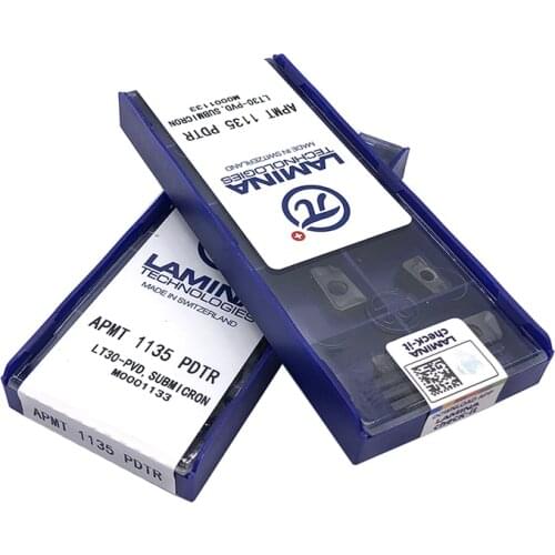 Blade Original APMT1135 PDTR LT30 PVD Carbide Milling Turning Tool CNC Lathe Cutter Tool inserts apmt 1135 for bap300r holder