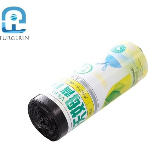 FURGERIN 25pcs Garbage Bags Storage Thick Car Rubbish Bag the goods for kitchen garbage disposal Vest-like disposable trash bags