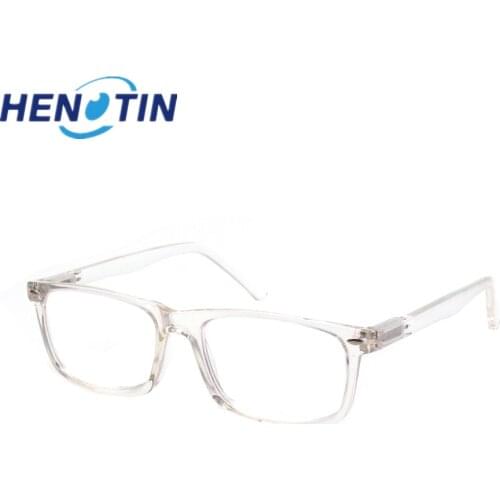 Fashion Transparent Eye Frame Anti-Fatigue Reading Glasses Plastic Round Reader Reader