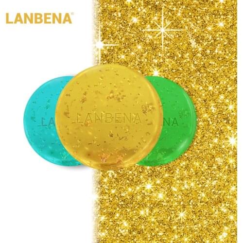 24K gold handmade soap hyaluronic acid face cleaning moisturizing tea tree whitening acne whitening anti-aning skin care