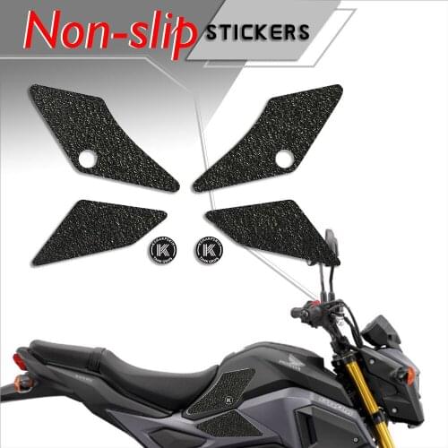 Motorcycle tank grip fuel tank traction pad side knee grip friction protector sticker for HONDA 2017-2018 GROM 2017-2018 MSX 125