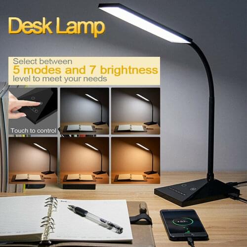 KEXIN 72 LED Touch Sensor Desk Lamp Touch 5 Modes Table Light Eye-Caring Reading Lamp