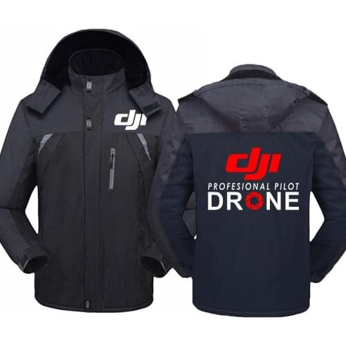 2021New DJI Professional Pilot Drone Print Thicken Windbreaker Waterproof Outdoor Couples Cold-Proof Mountaineering warm Jackets