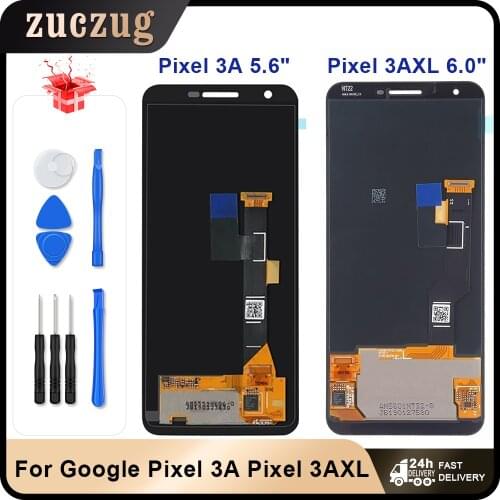 5.6" OLED For Google Pixel 3A LCD Display Touch Screen Digitizer Assembly Replacement For Google Pixel 3A XL 3AXL 6.0"