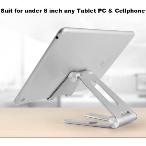 Aluminum Alloy Tablet Stand Holder For iPhone iPad Mini 1 2 3 4-8 Inch Folding Portable Tablet Phone Stand For Samsung Huawei