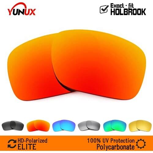 YUNUX Polarized Lenses Replacement for Oakley Holbrook OO9102 Sunglasses (Compatible Lens Only) - With Retail Packaging