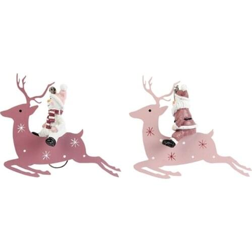 Christmas Metal Reindeer Pendant for Home Weddings Table Centerpieces Decorations for Party Supplies Restaurant Decor