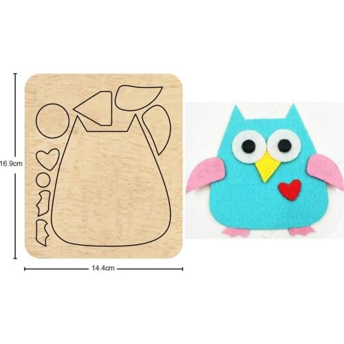 Christmas Jewelry Owl Wood Mold Cutting DIY Keychain Bag Steel Mold Leather Bag Suitable for Die Cutting Machine on the Market