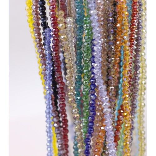 Crystal Rondelle AB Bead 2mm Mixed Colors Beads 900pcs China Beading Diy Craft Wholesale DIY Jewelry Finding Jewelry Accessories