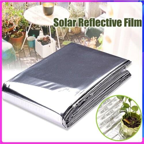 Silver 130×210cm Plant Hydroponic Highly Reflective Film Grow Light Accessories Greenhouse Reflectance Coating Plant Covers