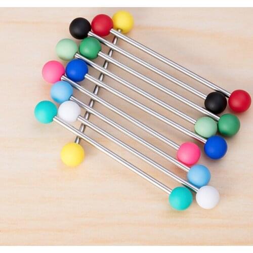 10-50pcs Colorful Acrylic Industrial Piercing Barbell Cartilage Earrings Long Ear Stud Ring Bar Tragus Helix Body Jewelry 14G