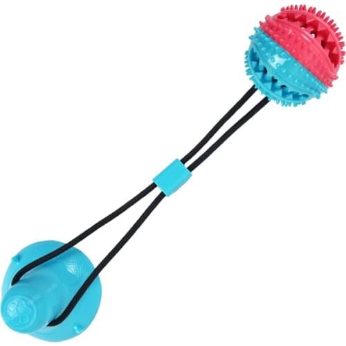 Dog molar Toys Silicon Suction Cup Tug Pet Chew Bite Tooth Cleanin Toothbrush Teether Puppy Small Dog Biting Toy