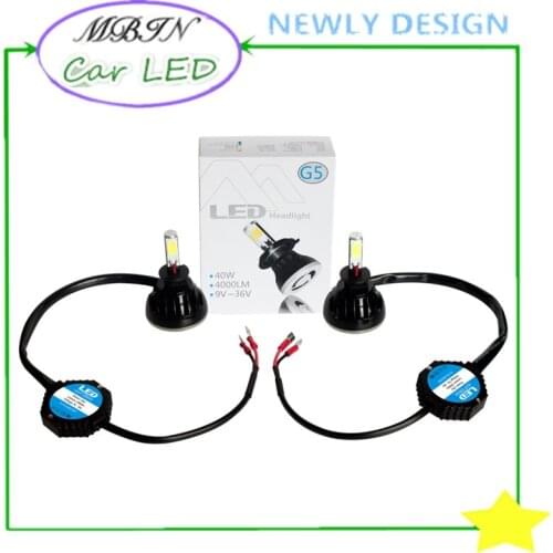 Universal kit G5 40W 4000LM LED Headlight H3 for Car Automobile Motorcycle LED Headlamp Fog Light Fog lamp with Fan Play & Plug
