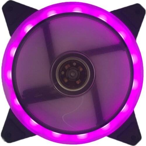 20mm Led Computer Cooling Fan PC Case Fan Cooler Adjustable 52CFM De-vibration Rubber 12V Mute Ventilador PC Computer Cool Fan