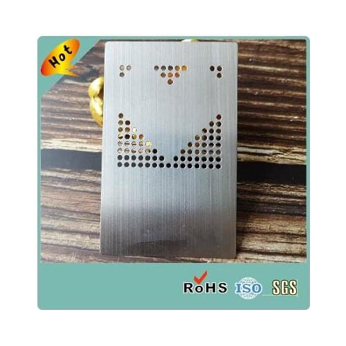 Stainless steel custom visit name metal business card
