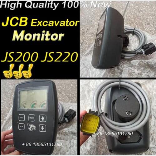 High Quality 332K4244 70450207 Monitor for JS200 JS220 JCB Excavator 332/K4244 704/50207 Original Brand New Display Panel
