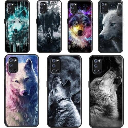Wolf Howls Art For OPPO A15 A3S A5S A52 A72 A92 A83 A91 A93 F5 Reno2 Z A31 A53 A5 A9 2020 A1K Phone Case