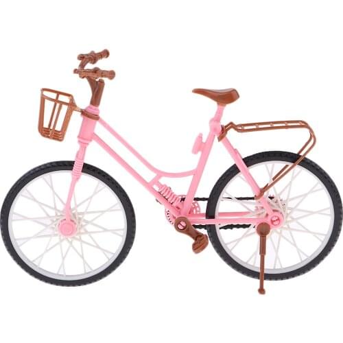 1/6 Scale Plastic Bike Bicycle Model for Dollhouse Accessory Toy