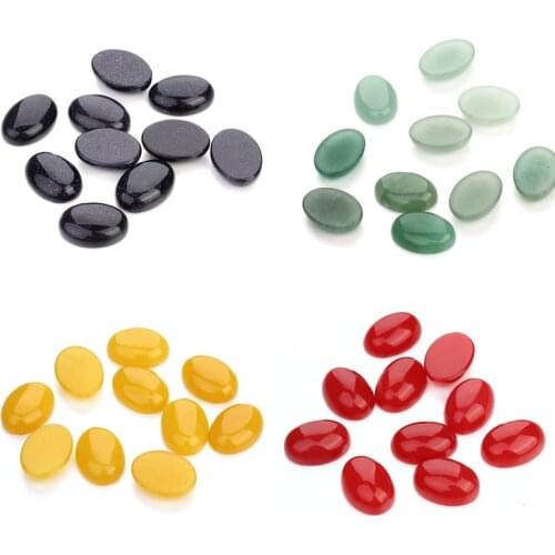 10*14/13*18/18*25mm Natural Stone Cameo Cabochon Beads Oval Shape Diy Cabochon Setting Beads For Jewelry Making 10pcs/lot F5009