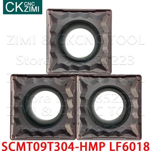 10PC SCMT09T304-HMP LF6018 SCMT 09T304 HMP LF6018 Carbide Inserts External Turning Tool CNC Metal Lathe Tool for stainless steel