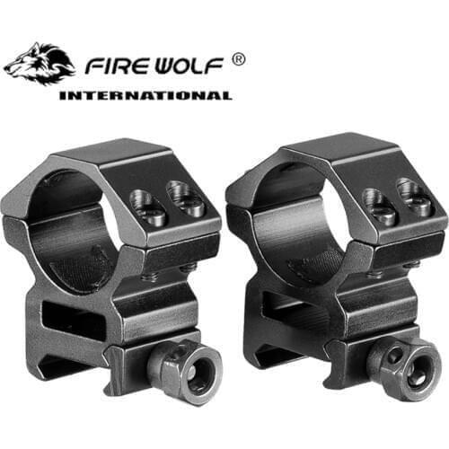 2PCS 25.4mm Rifle Scope Ring Medium Profile Scope Mount 20mm Picatinny Dovetail Scope Rail Mount Hunting Caza