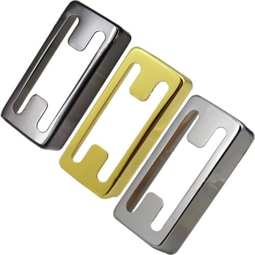 2Pcs/lot Mini H-type Hole Brass Guitar Pickup Humbucker Cover for Electric Guitar Chrome Black Gold Width 32mmxLength 71.5mm