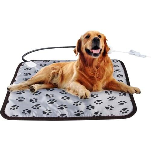 45cm*45cm Pet Waterproof Electric Heating Pad 3-mode Winter Dog Bed Heater Cat Warm Blanket AU Plug