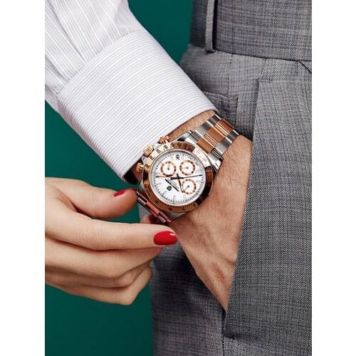 2021 New PAGANI DESIGN Luxury Mens Watches Automatic Date Chronograph Men Watch Stainless Steel Waterproof Sports Quartz Watch