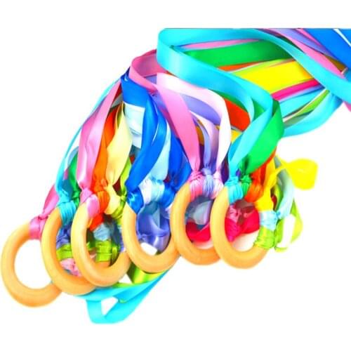 Baby Teether Wood Babies Teething Toy Products Teething Toys Wood Ring Wooden Teether Rings Nursing Training Teethers Baby Toys