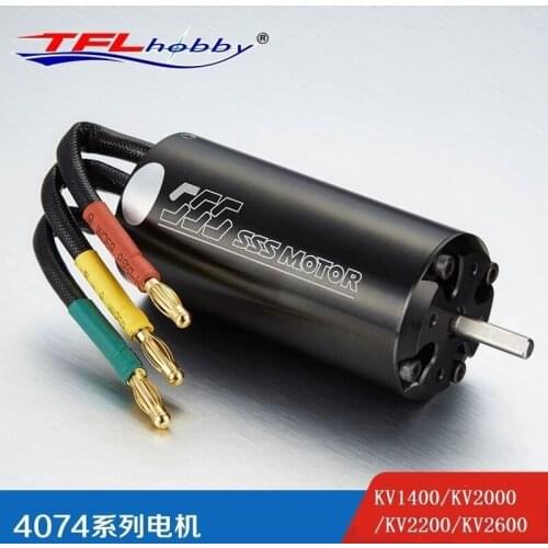 SSS Motor 4074 4 Pole 1000KV/1400KV / 2000KV/2200KV/2600KV Brushless motor W/O Water Cooling for Electric RC Boat