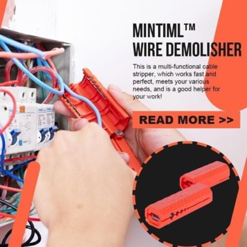 Wire Demolisher Mini Portable Stripper Crimper Pliers Crimping Tool Cable Stripping Wire Cutter Cut Line Pocket