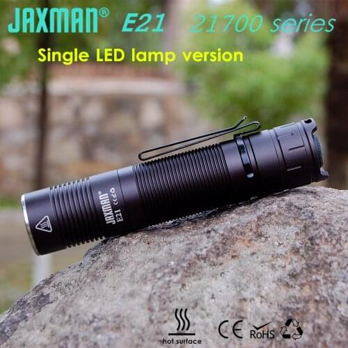JAXMAN E21 21700 Outdoor Strong Light Flashlight Portbale Torch Long Range 2000lm with Quick Release Clip Free Shipping