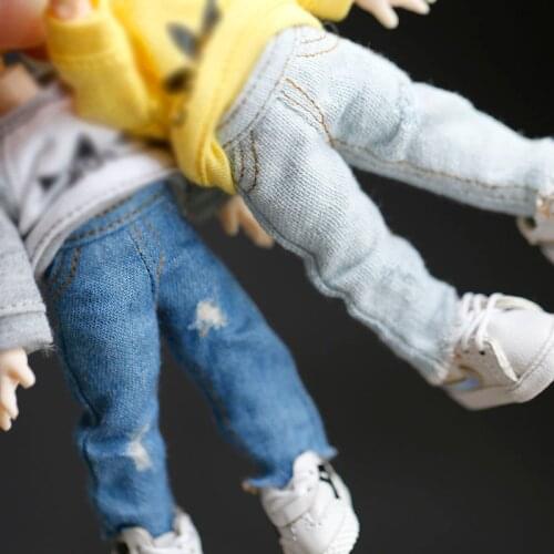 Ob11 doll dress wash ripped jeans GSC clay body9 YMY DDF plain body can be worn doll clothes pant