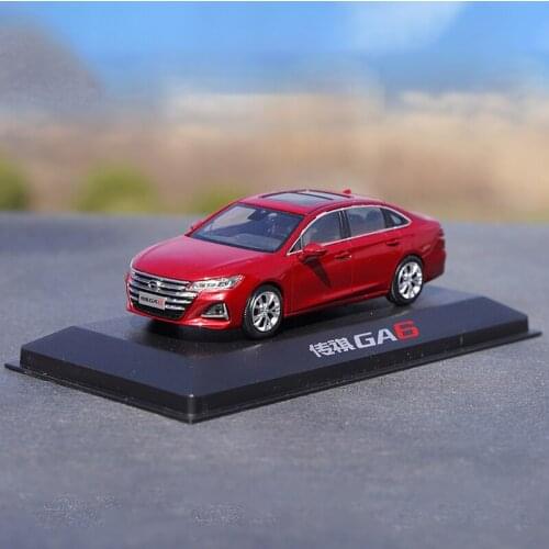 Diecast 1:43 GAC GA6 New Generation Simulation Alloy Car Model Adult Collection Souvenir Ornaments Display Vehicle Toy Gift
