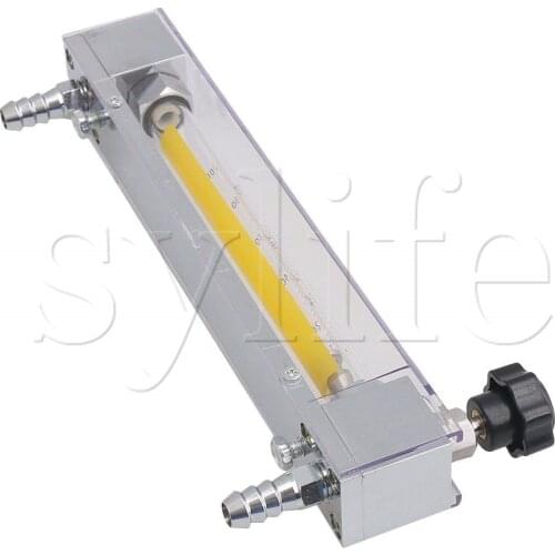 LZB-10 10-100L/h Water Liquid Flow Meter with Silver Metal 12mm Hose Connector Plastic Tube