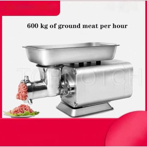 Frozen Meat Grinder 120kg/h Commercial Ground Meat Electric Meat Mincer Stainless Steel Meat Processing Grinder