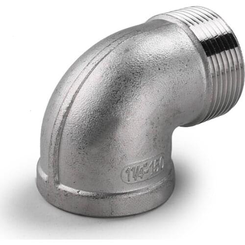 Stainless Steel Cast Pipe Fitting - 90 Degree Street Elbow Class 150 1/8 - 4 Inch BSPT Male x Female Equal Elbow Connectors