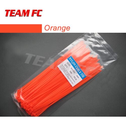 200mm Self-locking Nylon Cable Ties 8inch 100pcs 12 color Plastic Zip Tie 18 lbs black wire binding wrap straps UL Certified