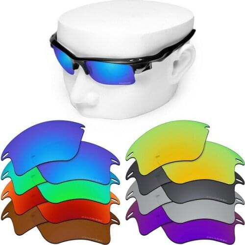 OOWLIT Anti-Scratch Replacement Lenses for-Oakley Fast Jacket XL Etched Polarized Sunglasses