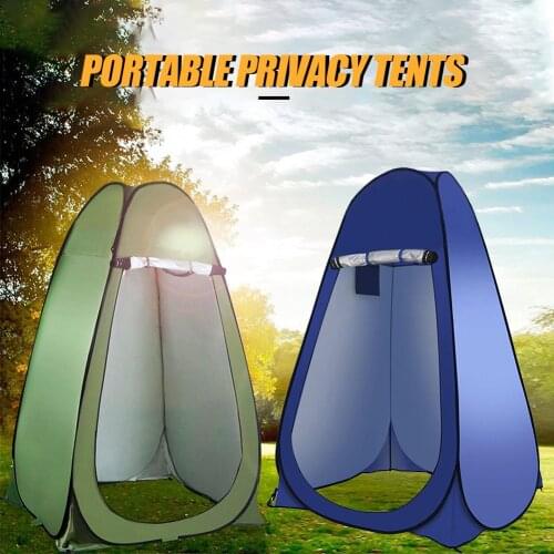 1-2 Persons Tents Outdoor Privacy Bath Room Mobile Toilet Camping Sheds With Storage Bag Can Be Waterproof And Sunscreen